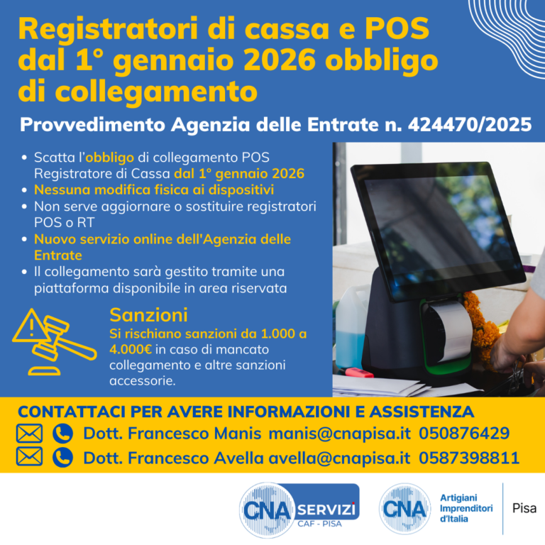Registratori di cassa e POS: dal 1° gennaio 2026 scatta l’obbligo di ...